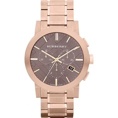 Burberry Unisex Rose Gold The City Chronograph Watch BU9754